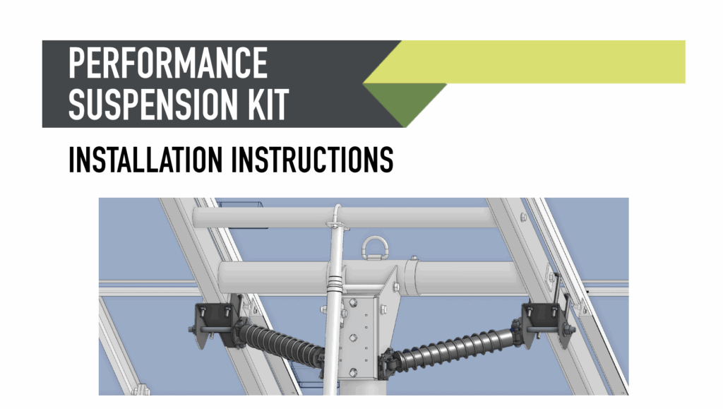 cover of performance suspension kit installation manual